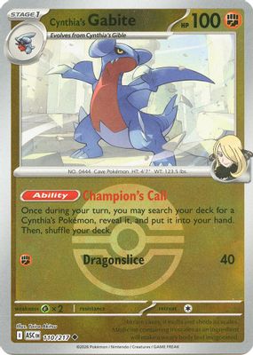 Cynthia's Gabite (Poke Ball)