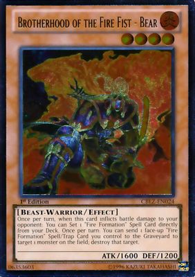 Brotherhood of the Fire Fist - Bear (UTR)