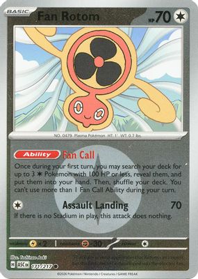 Fan Rotom - 171/217 (Energy Symbol Pattern)