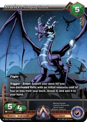 Avarice, Grasping Greed