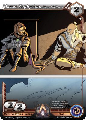 Master Zephyrion, Shared Stillness