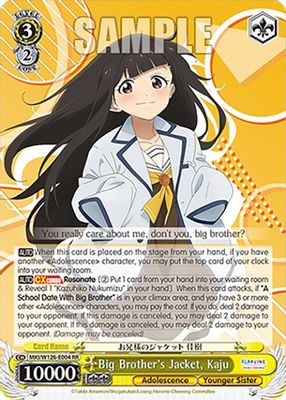 Big Brother's Jacket, Kaju