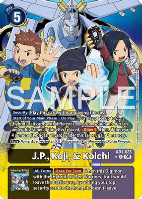 J.P., Koji, & Koichi (Alternate Art)