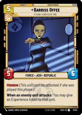Barriss Offee - It's Only a Matter of Time