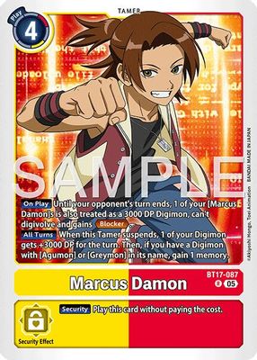 Marcus Damon - BT17-087 (Reprint)