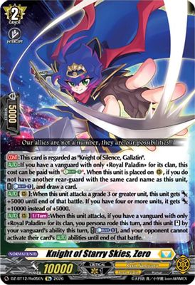 Knight of Starry Skies, Zero