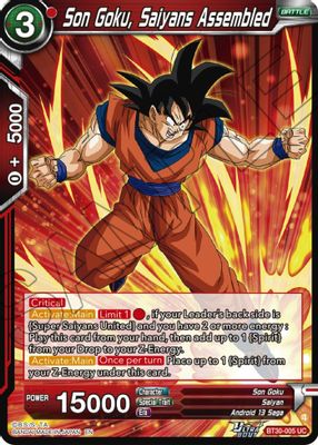 Son Goku, Saiyans Assembled