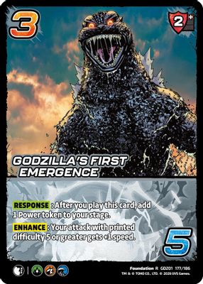 Godzilla's First Emergence