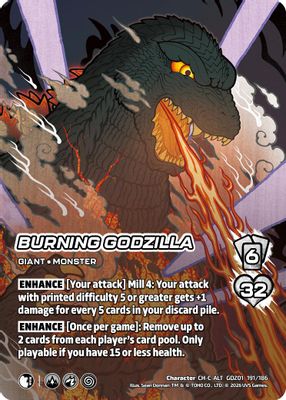 Burning Godzilla (Alternate Art)