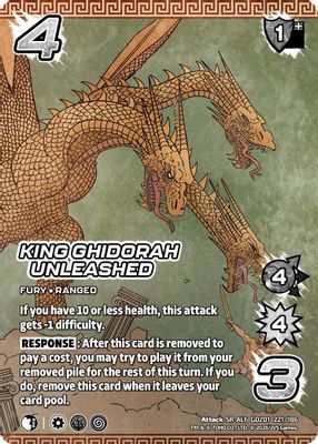King Ghidorah Unleashed (Alternate Art)