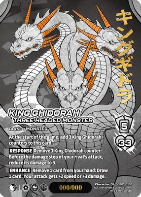 King Ghidorah, Three-Headed Monster (Chrome Rare)