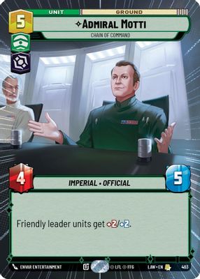 Admiral Motti - Chain of Command (Hyperspace)