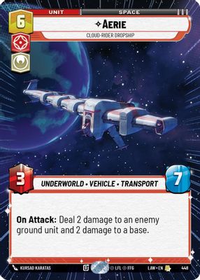 Aerie - Cloud-Rider Dropship (Hyperspace)