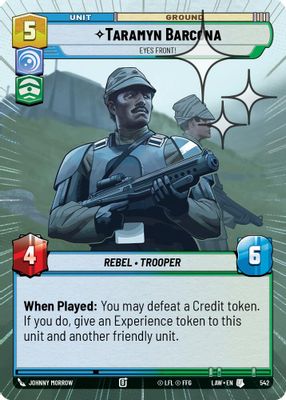 Taramyn Barcona - Eyes Front! (Hyperspace Foil)