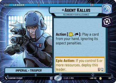 Agent Kallus - Reconsider Your Allegiance (Hyperspace)