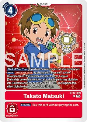 Takato Matsuki - BT12-089 (Reprint)