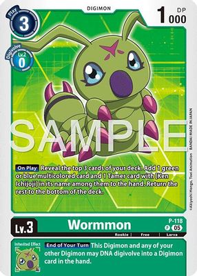 Wormmon - P-118 (Reprint)