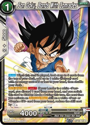 Son Goku, Bonds With Comrades