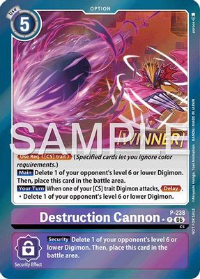 Destruction Cannon (Store Tournament 2026 Vol. 2 Winner Pack)