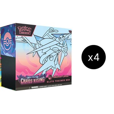 Chaos Rising Pokemon Center Elite Trainer Box Case card