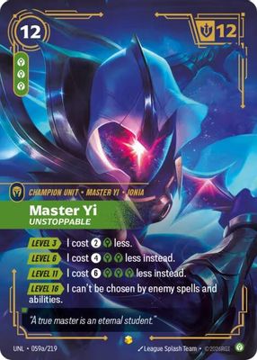 Master Yi - Unstoppable (Alternate Art)