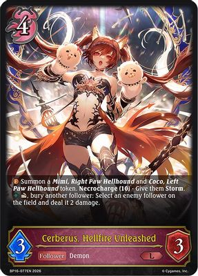 Cerberus, Hellfire Unleashed