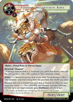 Chamimi, Megantereon Rider