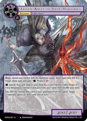Fallen Angel of Fiery Vengeance