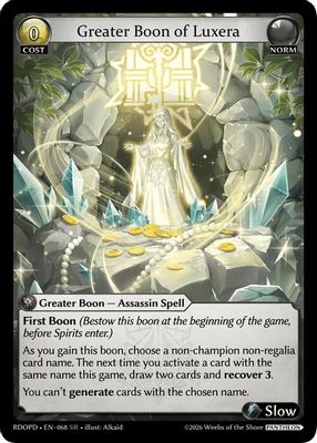 Greater Boon of Luxera
