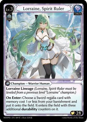 Lorraine, Spirit Ruler