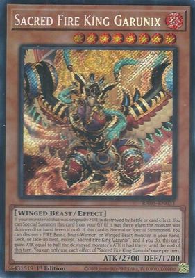 Sacred Fire King Garunix (Secret Rare)
