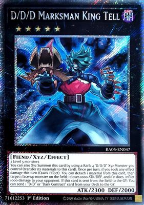 D/D/D Marksman King Tell (Platinum Secret Rare)