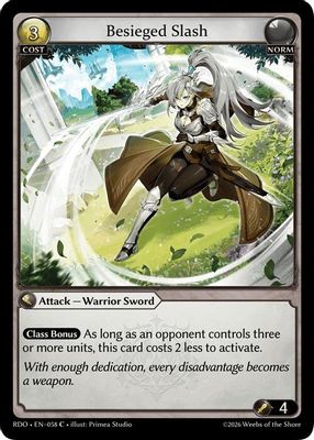 Besieged Slash (Curio Foil)