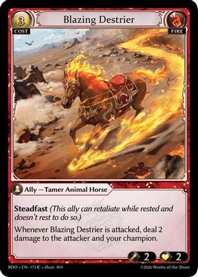 Blazing Destrier (Curio Foil)