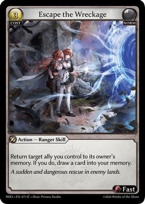 Escape the Wreckage (Curio Foil)