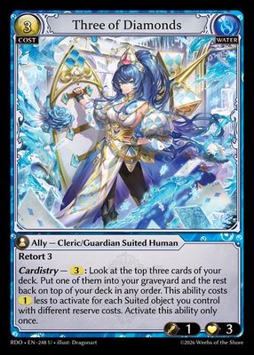 Three of Diamonds (Curio Foil)