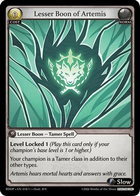 Lesser Boon of Artemis