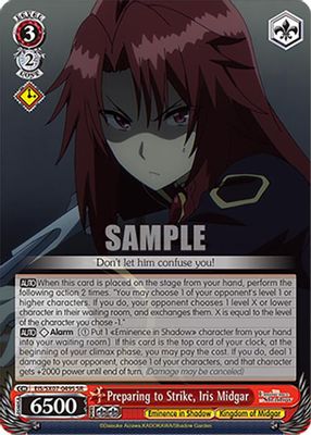 Preparing to Strike, Iris Midgar (SR)