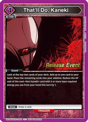 That'll Do, Kaneki