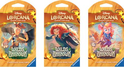 Disney Lorcana: Wilds Unknown Sleeved Booster Pack Art Bundle [Set of 3]
