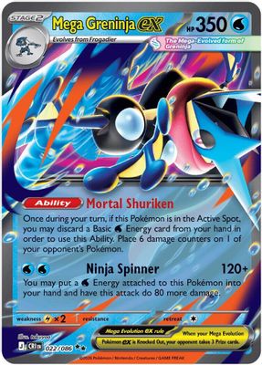 Mega Greninja ex card