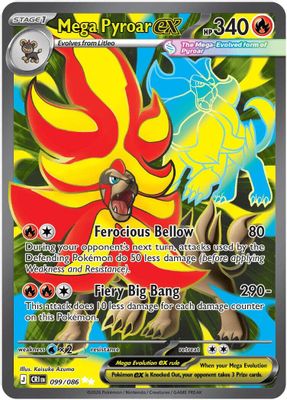 Mega Pyroar ex card