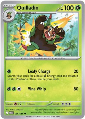 Quilladin card