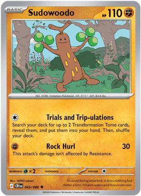 Sudowoodo card