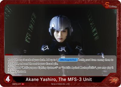 Akane Yashiro, The MFS-3 Unit (EBP04-077)