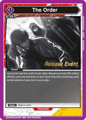 The Order (Release Event)