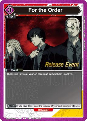 For the Order (Release Event)