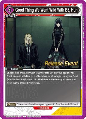 Good Thing We Went Wild With B5, Huh (Release Event)
