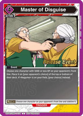 Master of Disguise (Release Event)