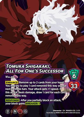 Tomura Shigaraki, All For One's Successor
